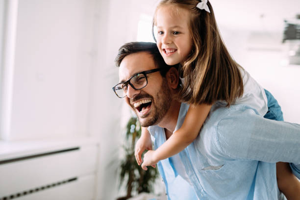 istock Happy family having fun time at home 970433076