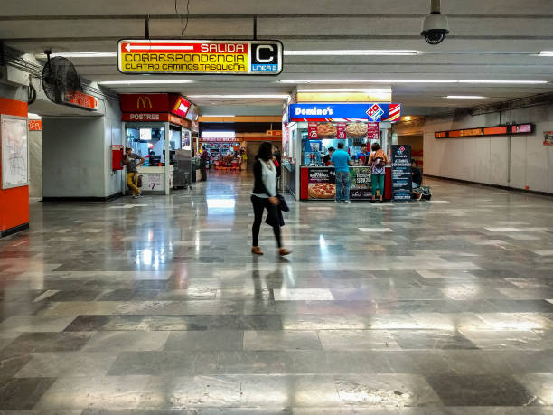 Auditorio subway station in Polanco stock photo