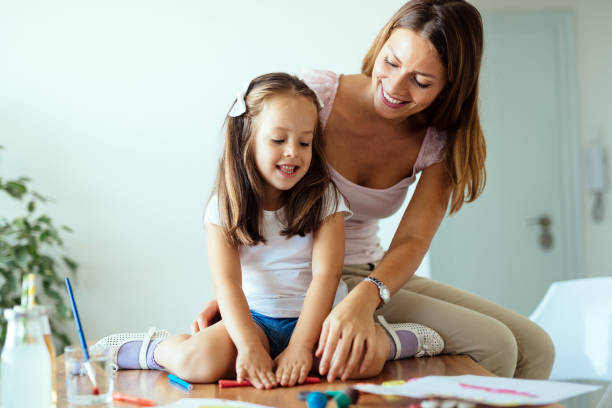 istock Happy family having fun time at home 970437120