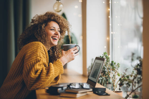 istock Enjoying of work and coffee 970442278