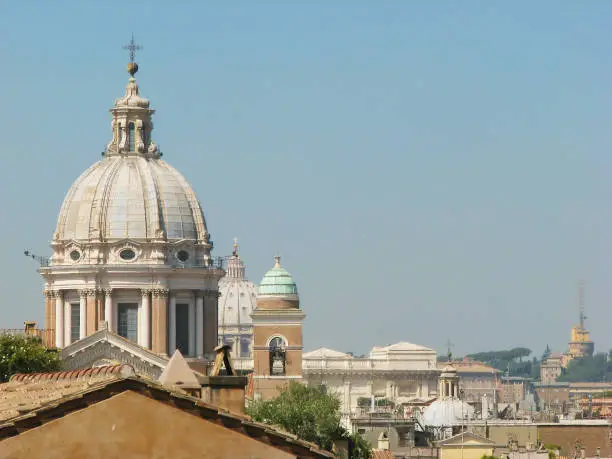 Roofs of tenements in Rome