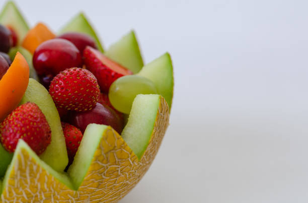 Background of various types of fruits.