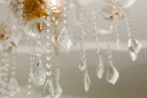 istock Chrystal chandelier close-up. Glamour background 970504512