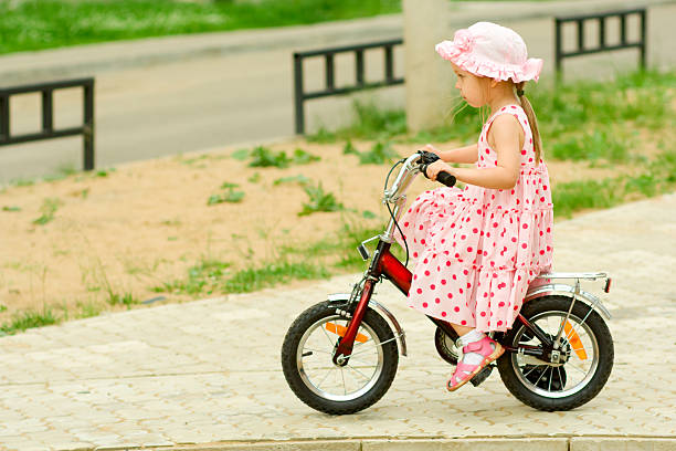 istock Little girl riding bicycle. 97050834