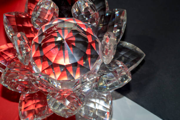 istock crystal in lotus-shape and its intense luster 970527522