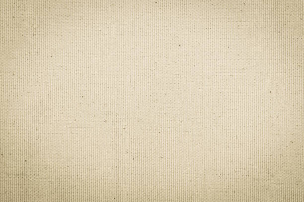 hessian sackcloth woven texture pattern background in light cream beige brown color - gunny sack imagens e fotografias de stock