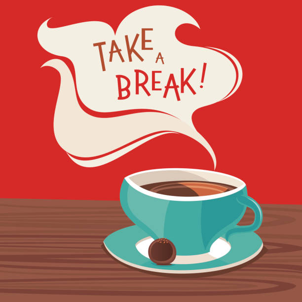 ilustrações, clipart, desenhos animados e ícones de faça uma pausa! - hot chocolate