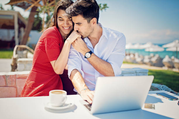 istock Couple is hugging and kissing on the beach 970553718