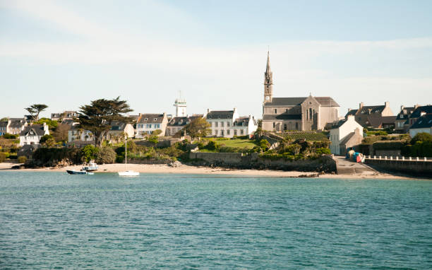 batz-insel in der bretagne - vendee stock-fotos und bilder