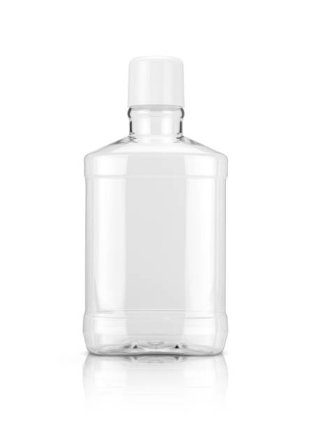 istock blank packaging mouthwash transparent plastic bottle isolated on white background 970571894