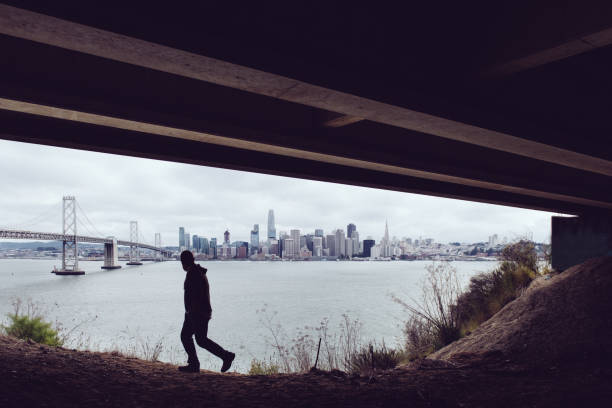 istock Solo traveler looking at San Francisco Skyline 970571956