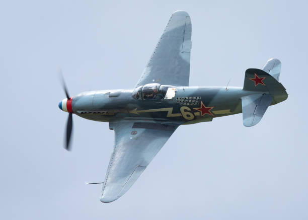 istock Very close view of a Russian  WWII fighter plane (Yak-3M ) 970578890
