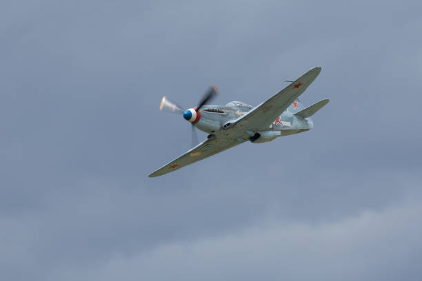 istock Very close view of a Russian  WWII fighter plane (Yak-3M ) 970578936