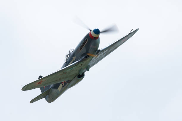 istock Very close view of a Russian  WWII fighter plane (Yak-3M ) 970578992