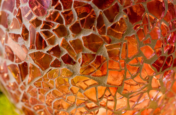 Mosaic Ottoman lamps in close up view