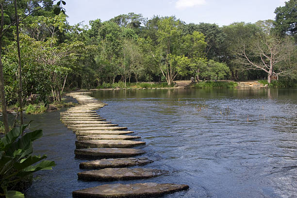 istock River walkway Bridge on La Llovizna 97058884