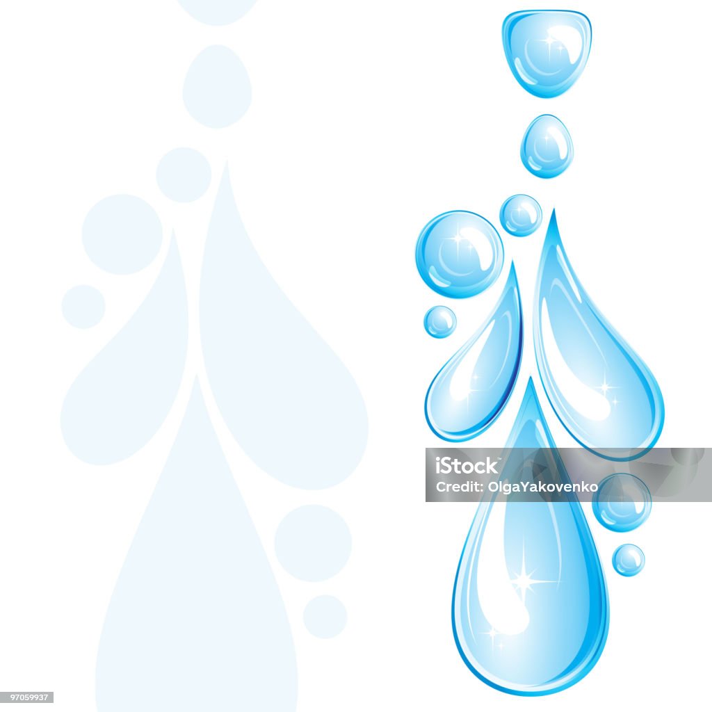 Gocce d'acqua - arte vettoriale royalty-free di Acqua