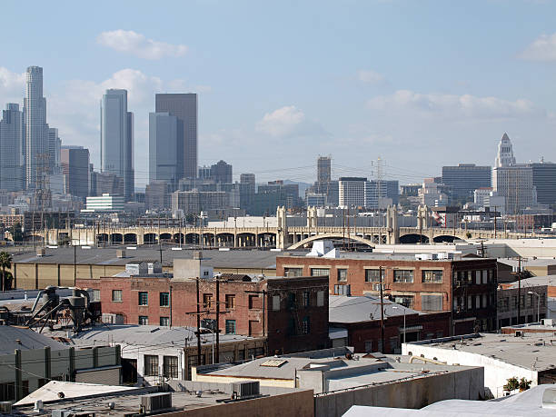 Los Angeles and the LA Public Library Skyline