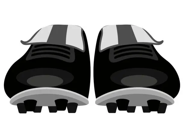 Vector illustration of Isolated soccer shoes icon