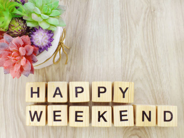istock happy weekend letter wooden alphabet top view 970647500