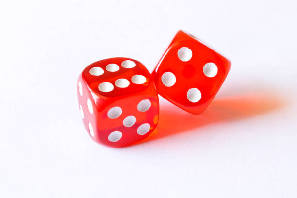 istock Dice on a white background . Game concept. Games of chance 970654408
