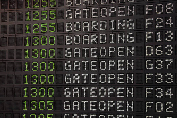 istock Full Frame Shot Of Arrival Departure Board 970659194