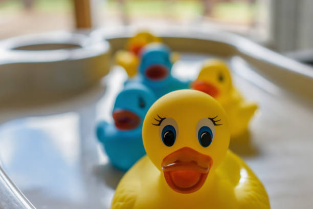 istock Close-Up Of Rubber Ducks On Table 970663820