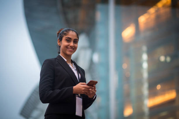 istock Indian businesswoman on the move 970679094