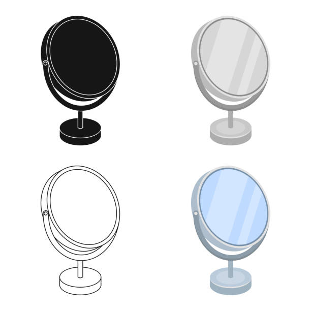istock Desk mirror.Barbershop single icon in cartoon style vector symbol stock illustration web. 970718480