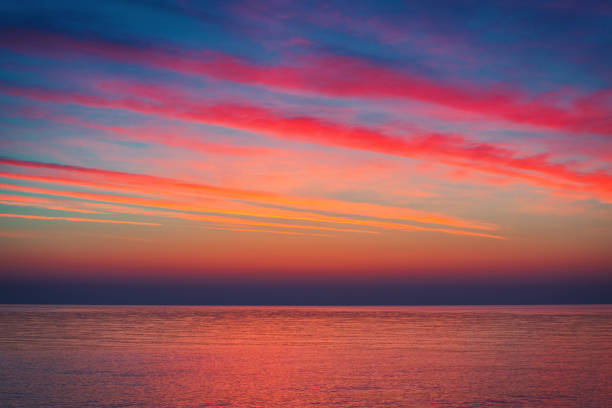 istock Beautiful cloudscape over the sea, sunrise shot 970729998