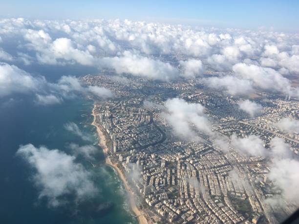 istock The clouds above Tel Aviv are a bird's eye view. 970745426