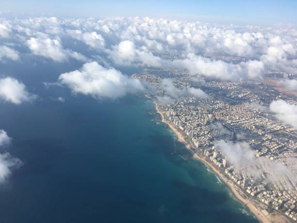 istock The clouds above Tel Aviv are a bird's eye view. 970745450