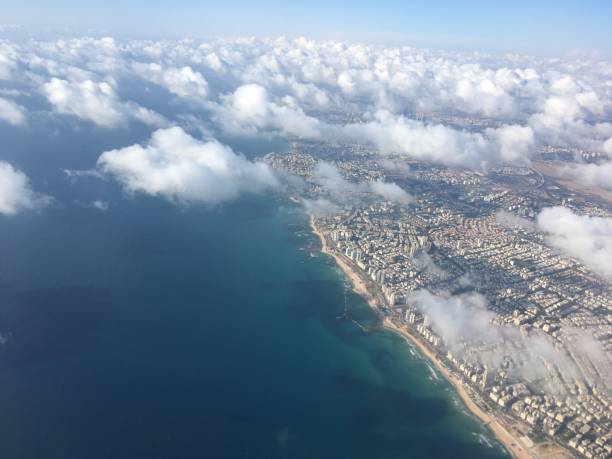istock The clouds above Tel Aviv are a bird's eye view. 970745458