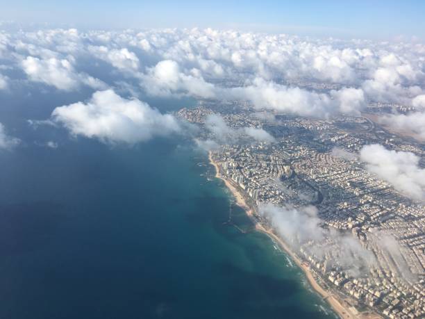 istock The clouds above Tel Aviv are a bird's eye view. 970745464