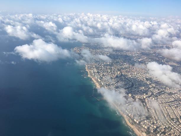 istock The clouds above Tel Aviv are a bird's eye view. 970745474