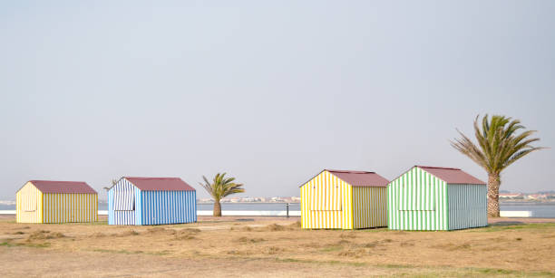 istock striped houses in Portugal 970770108