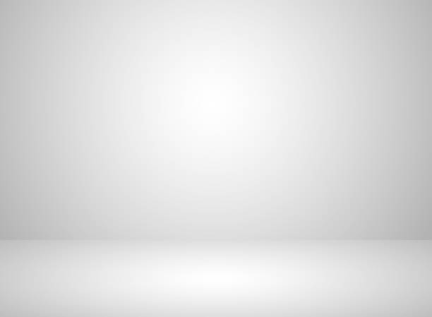 studio pokoj interiér bílé barevné pozadí s světelným efektem - podlahové krytiny stock ilustrace