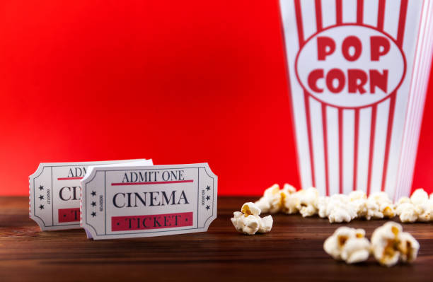 istock Popcorn With Two Red Movie Tickets 970785510