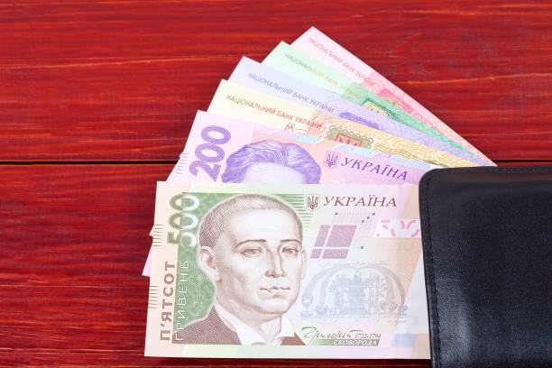 istock Ukrainian money in the black wallet 970788958