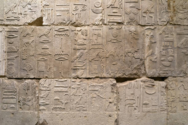istock Egyptian hieroglyphs on the wall 970799650