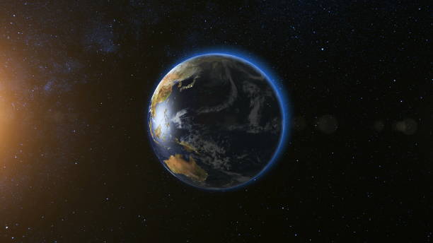 istock Space view on Planet Earth and Sun in Universe 970799814
