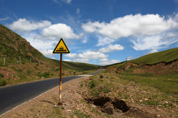 istock Prairie  road sign  under the blue sky 970802230