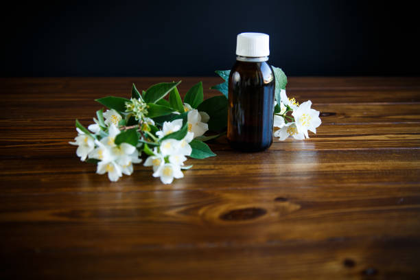 istock Essential aroma oil with jasmine 970803174