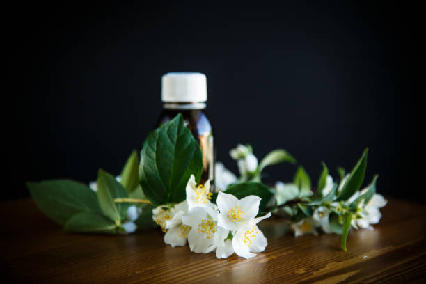 istock Essential aroma oil with jasmine 970805544