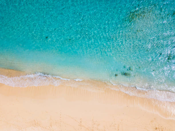 istock Nusa Penida - beach from above. Straight drone shot 970810018