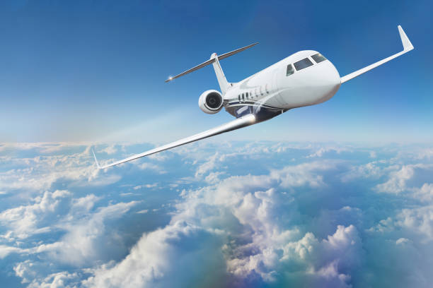 istock Commercial airplane flying above clouds 970810062