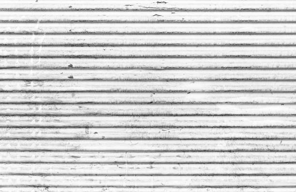 blanco acanalado textura de pared de metal - corrugated iron rust rusty metal fotografías e imágenes de stock