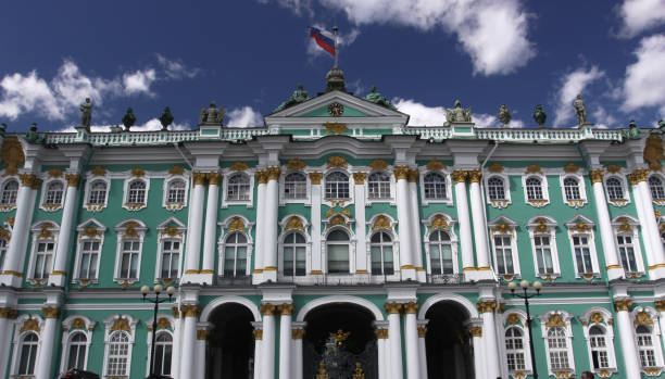 궁전 광장 상트페테르부르크 도시 러시아 - winter palace 뉴스 사진 이미지