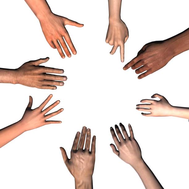 istock Hands of a group of people - unity as a team 970816464
