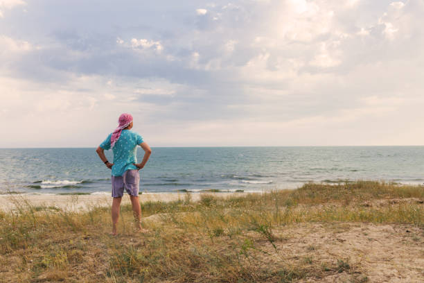 istock A lonely man and Black sea 970819116